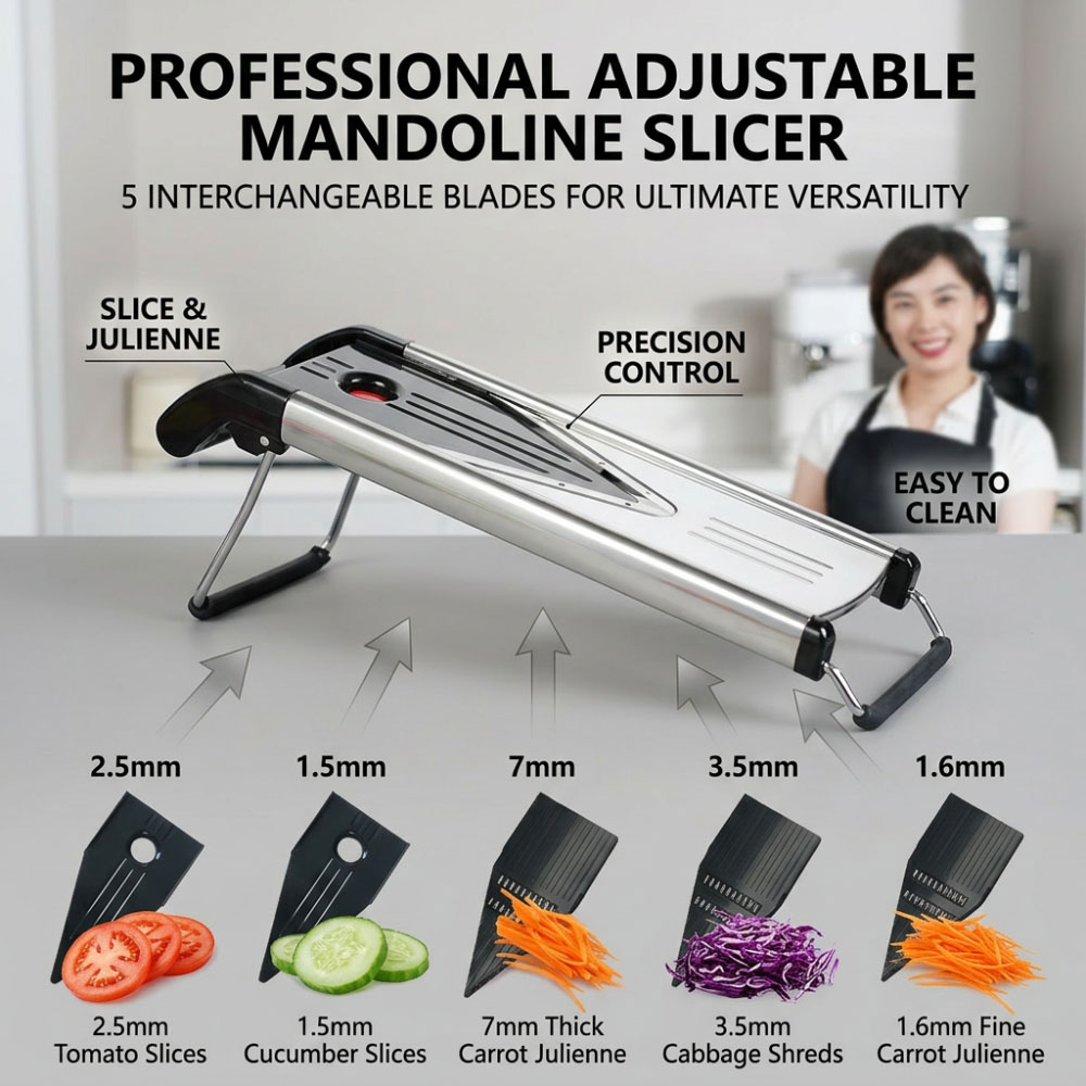 Mandoline Slicer Guard - قطاعة ماندولين من الفولاذ المقاوم للصدأ