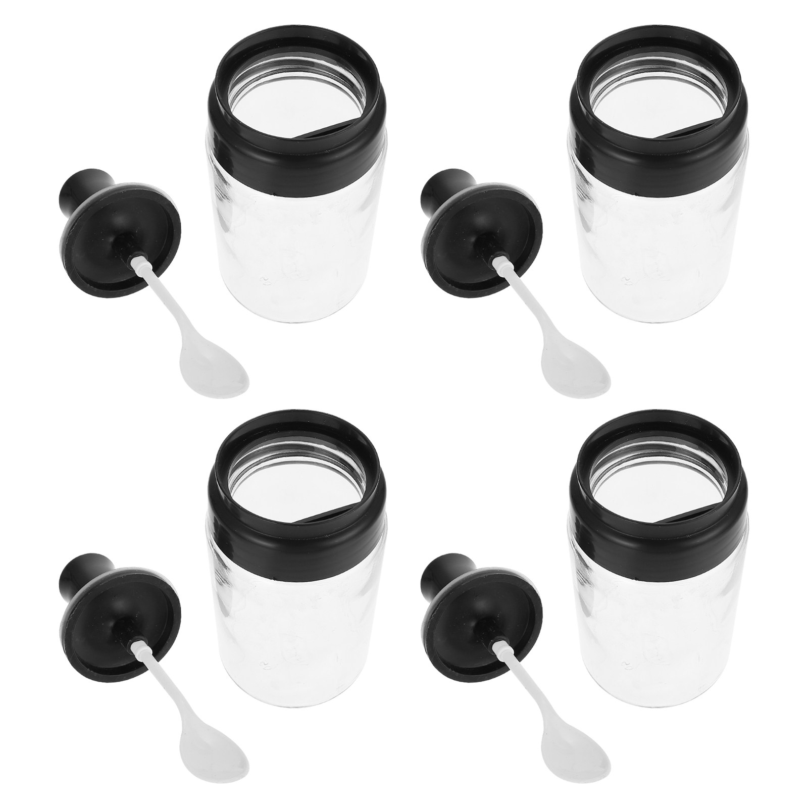 Meal Prep Glass - 4 قطع من أوعية التوابل الزجاجية