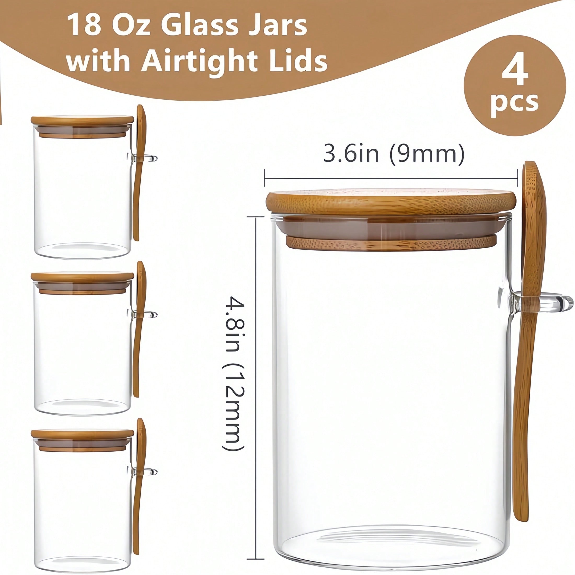 مجموعة تخزين مكونة من 4 قطع (ت - مراجعة Meal Prep Glass وسعره