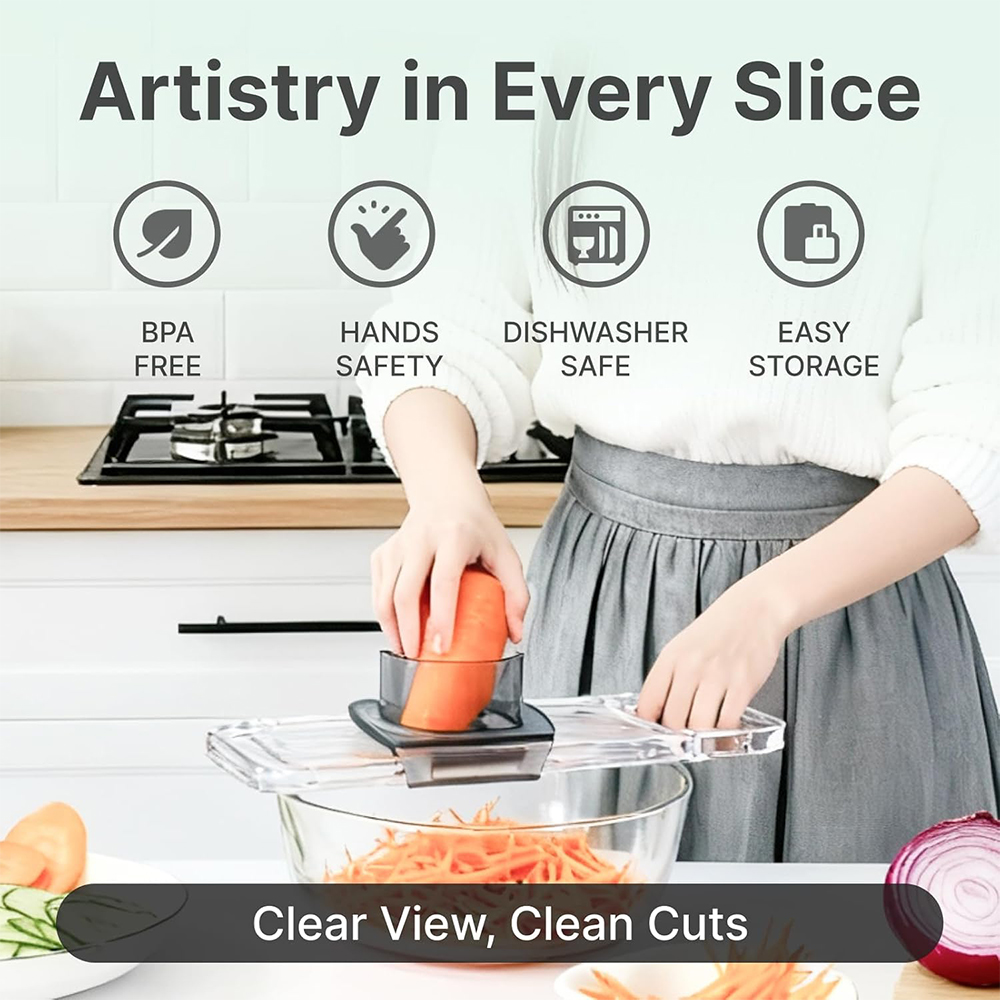 قطاعة خضروات يدوية متعددة الوظ - مراجعة Mandoline Slicer Guard وسعره