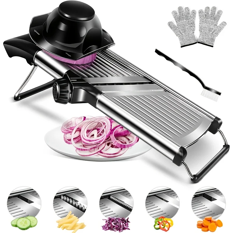 قطاعة ماندولين من الفولاذ المق - مراجعة Mandoline Slicer Guard وسعره