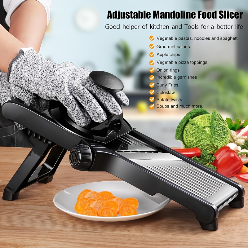 قطاعة ماندولين من الفولاذ المق - مراجعة Mandoline Slicer Guard وسعره