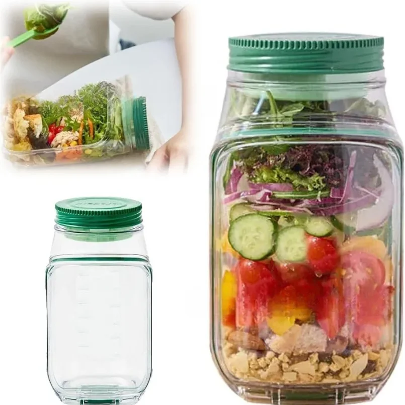 وعاء سلطة بلاستيكي محمول جديد  - مراجعة Meal Prep Glass وسعره