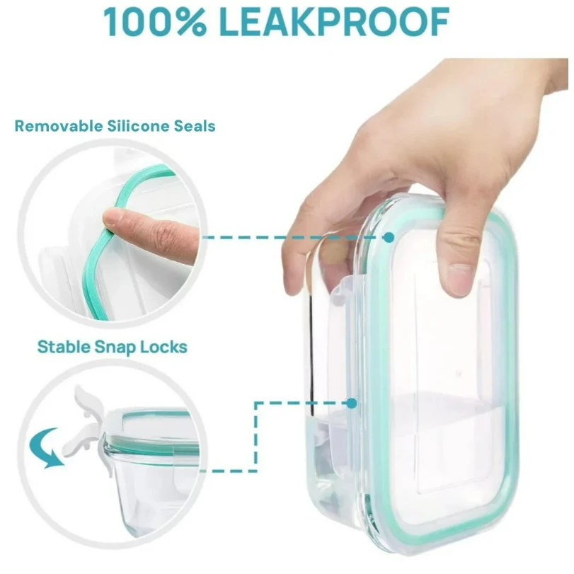 علب طعام زجاجية لتخزين الطعام، - مراجعة Meal Prep Glass وسعره
