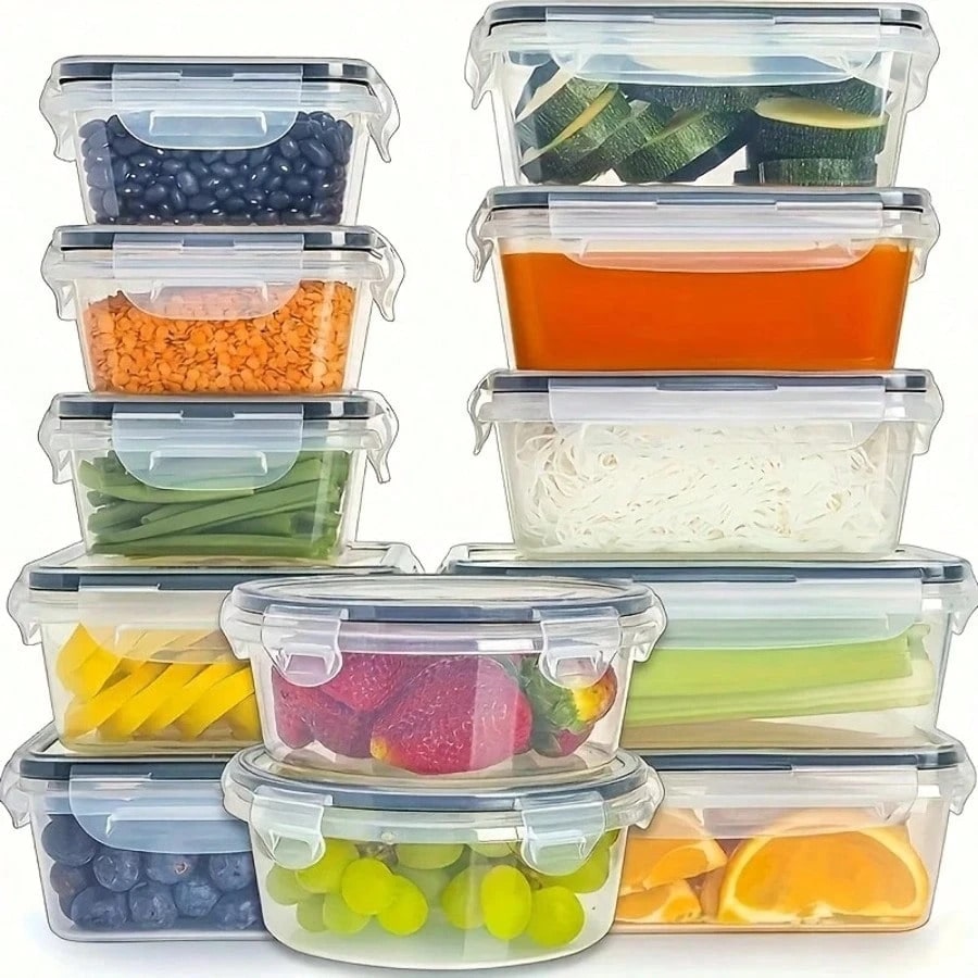 12 صندوق بلاستيكي محكم الغلق ل - مراجعة Meal Prep Glass وسعره