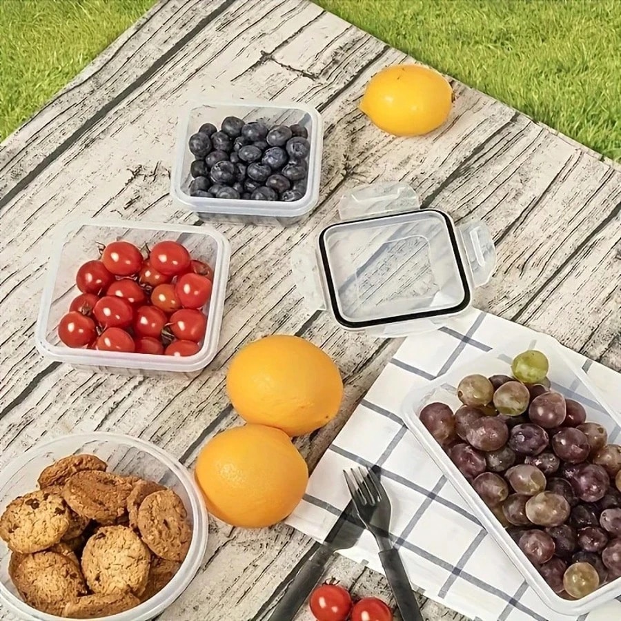 12 صندوق بلاستيكي محكم الغلق ل - مراجعة Meal Prep Glass وسعره