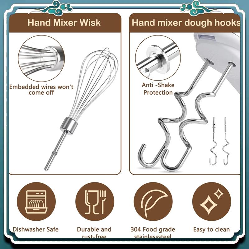 3 قطع من ملحقات الخفاقة لـ Kit - مراجعة Kitchenaid Mixer Hand Mixer وسعره