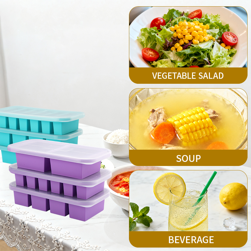 صواني فريزر سيليكون مع أغطية،  - مراجعة Meal Prep Smoothies وسعره