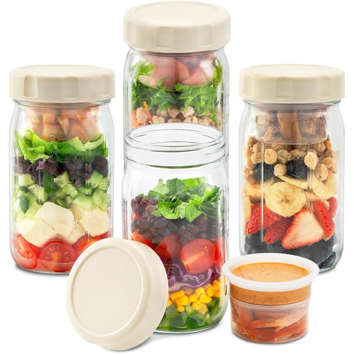 A67T جديد: مجموعة من 4 أوعية ز - مراجعة Meal Prep Glass وسعره