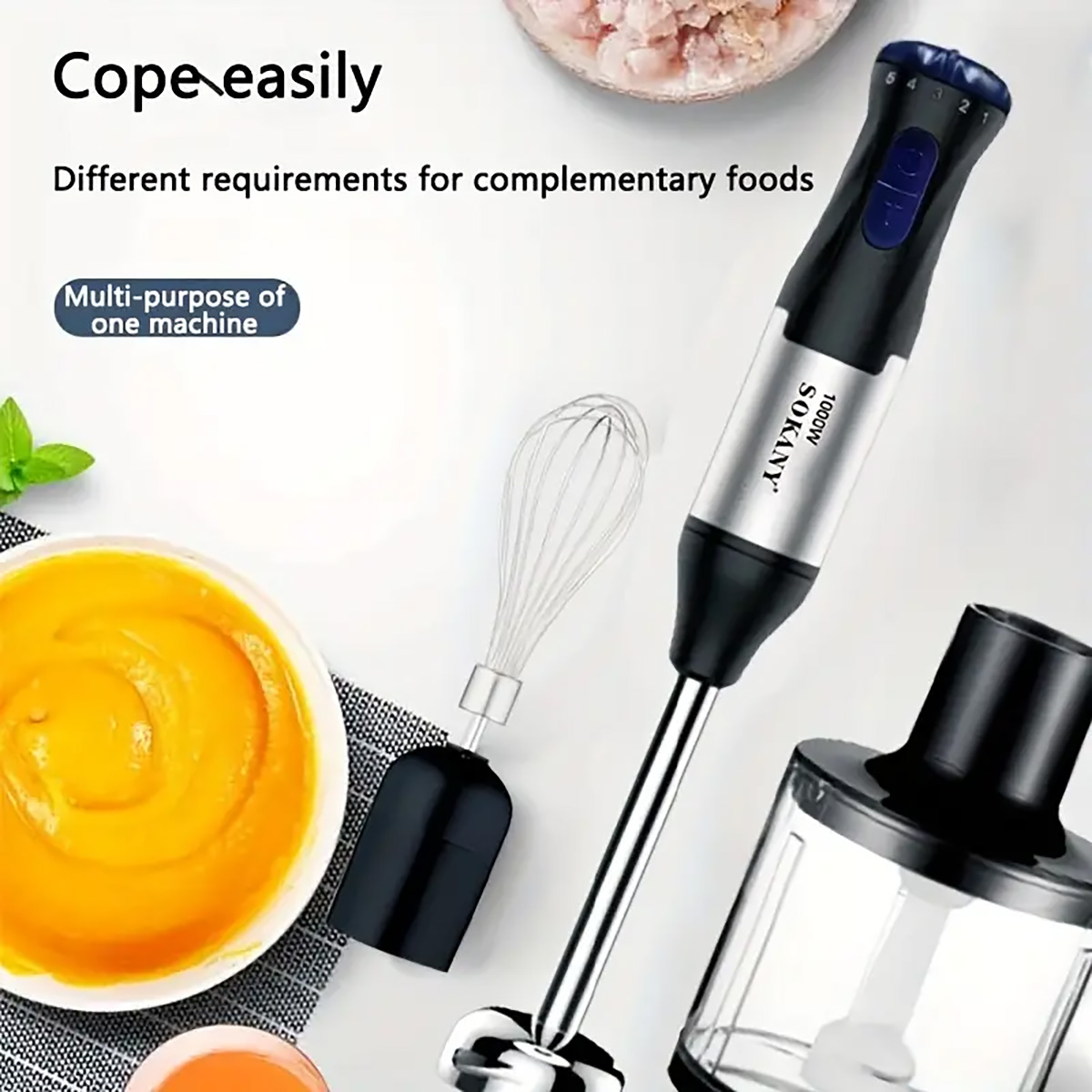 خلاط يدوي مع مفرمة لحم ، خلاط  - مراجعة Meal Prep Smoothies وسعره